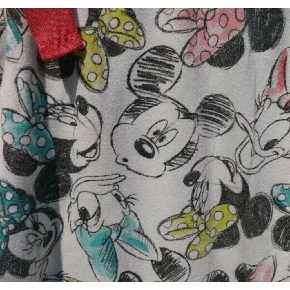 Disney Woman Lounge Pants Size S Cropped Mickey Minnie Donald Daisy Comfy